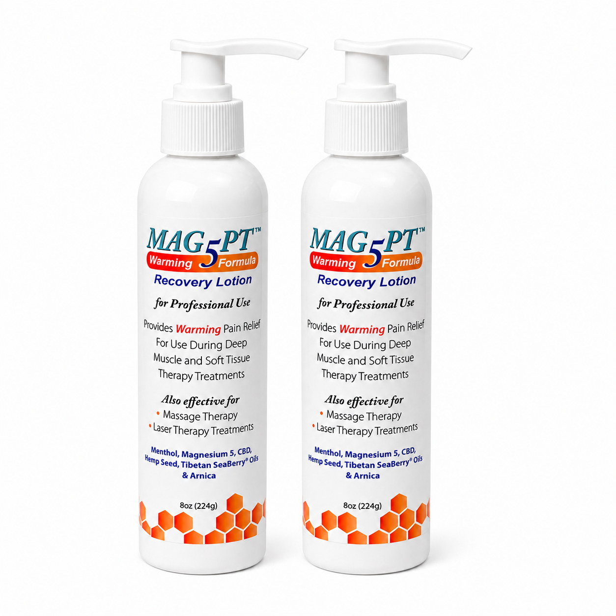 Mag5Pt Warming Recovery Lotion 8oz (Professional Size) 2 PK