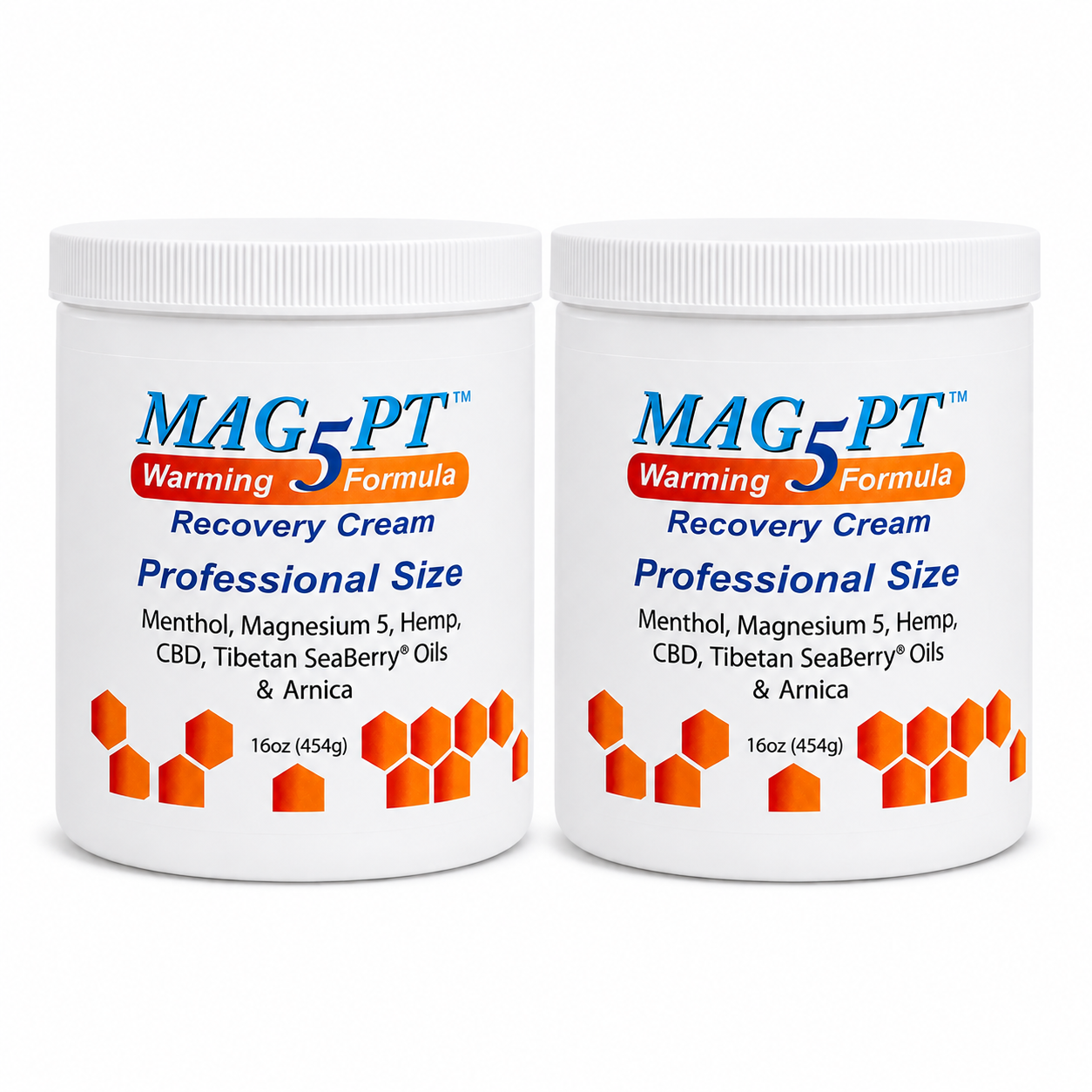 Mag5Pt Warming Recovery Cream 16oz Professional Size (2 pack)