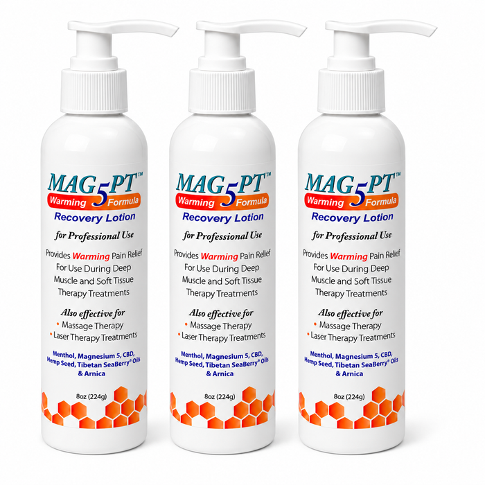 Mag5Pt Warming Recovery Lotion 8oz (Professional Size) 3 PK